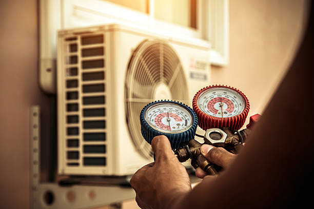 Professional Hvac technician working in Palm, PA